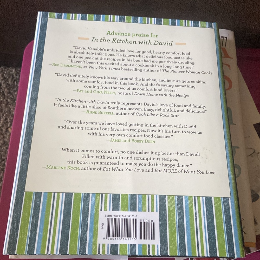 Hardback Cookbook by David Venable - Picture 3 of 3